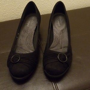 Dexflex comfort Black wedges